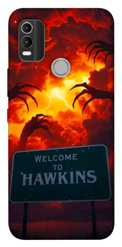 Чехол itsPrint Welcome to hawkins для Nokia C21 Plus, хоррор, купить оптом с доставкой