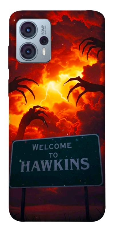 Чехол itsPrint Welcome to hawkins для Motorola Moto G23, хоррор, купить оптом с доставкой
