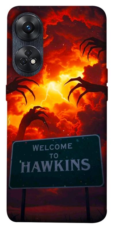 Чехол itsPrint Welcome to hawkins для Oppo Reno 8 T 4G, хоррор, купить оптом с доставкой
