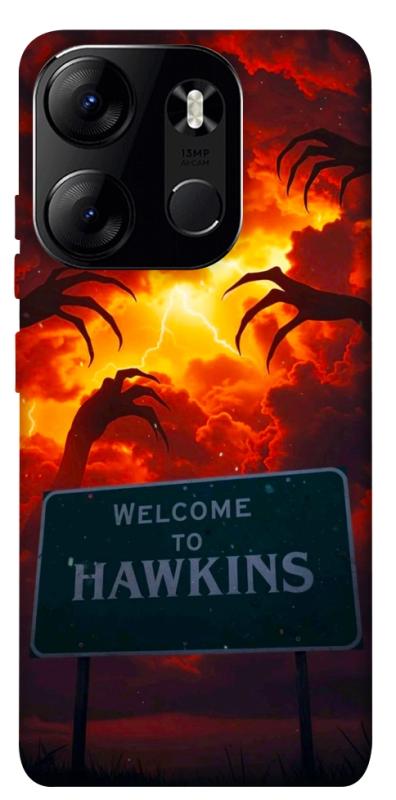 Чехол itsPrint Welcome to hawkins для Tecno Spark Go 2023, хоррор, купить оптом с доставкой