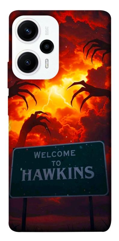 Чехол itsPrint Welcome to hawkins для Xiaomi Poco F5 / Note 12 Turbo, хоррор, купить оптом с доставкой