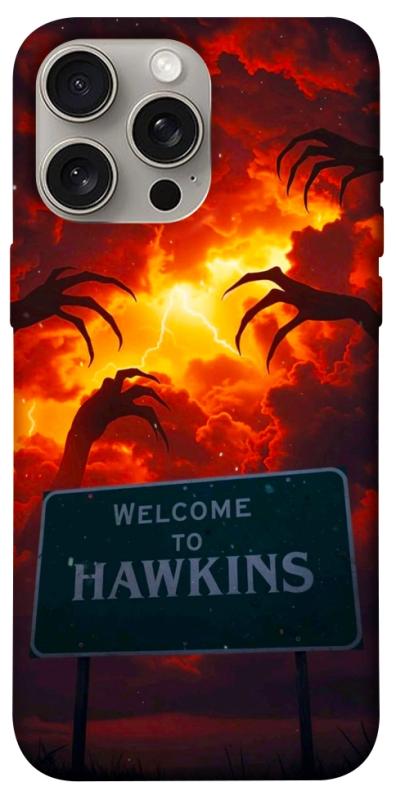 Чехол itsPrint Welcome to hawkins для Apple iPhone 15 Pro Max (6.7"), хоррор, купить оптом с доставкой
