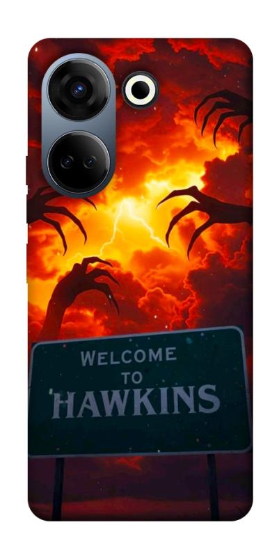 Чехол itsPrint Welcome to hawkins для TECNO Camon 20 Pro (CK7n), хоррор, купить оптом с доставкой