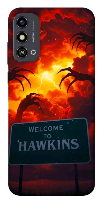 Чехол itsPrint Welcome to hawkins для ZTE Blade A53, хоррор, купить оптом с доставкой