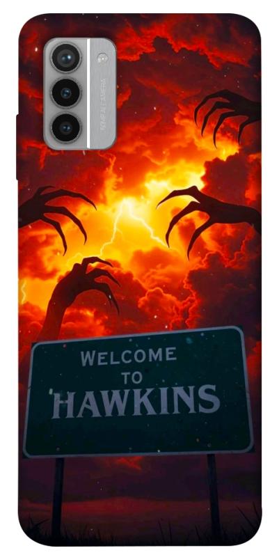 Чехол itsPrint Welcome to hawkins для Nokia G42, хоррор, купить оптом с доставкой