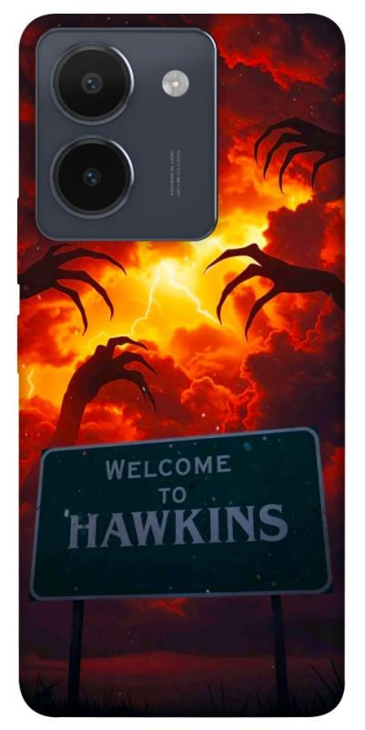Чехол itsPrint Welcome to hawkins для Vivo Y36, хоррор, купить оптом с доставкой