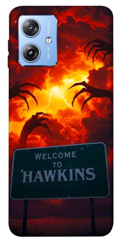 Чохол itsPrint Welcome to hawkins для Motorola Moto G84, хоррор, купити оптом з доставкою