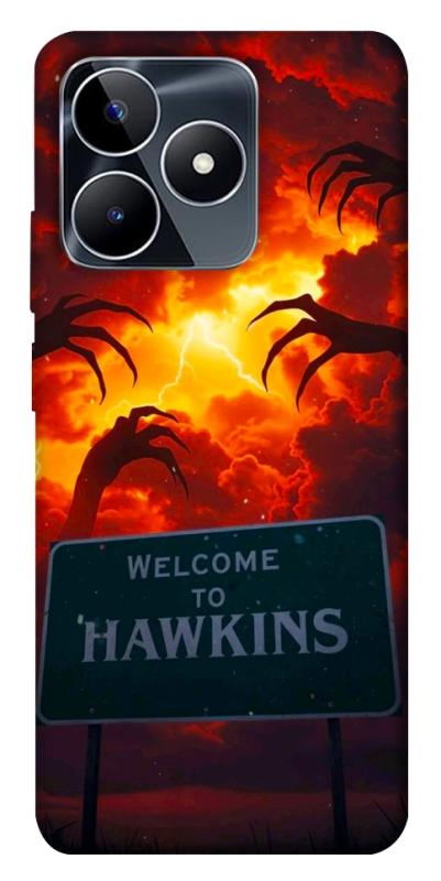Чехол itsPrint Welcome to hawkins для Realme C53, хоррор, купить оптом с доставкой