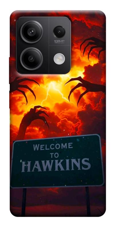 Чехол itsPrint Welcome to hawkins для Xiaomi Redmi Note 13 5G, хоррор, купить оптом с доставкой