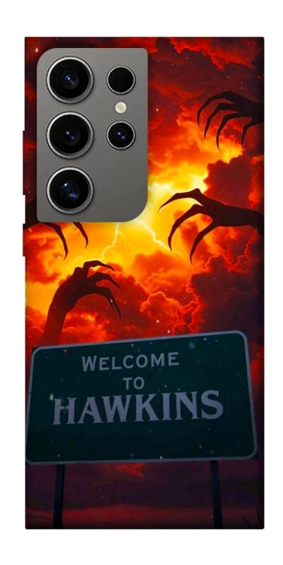 Чехол itsPrint Welcome to hawkins для Samsung Galaxy S24 Ultra, хоррор, купить оптом с доставкой