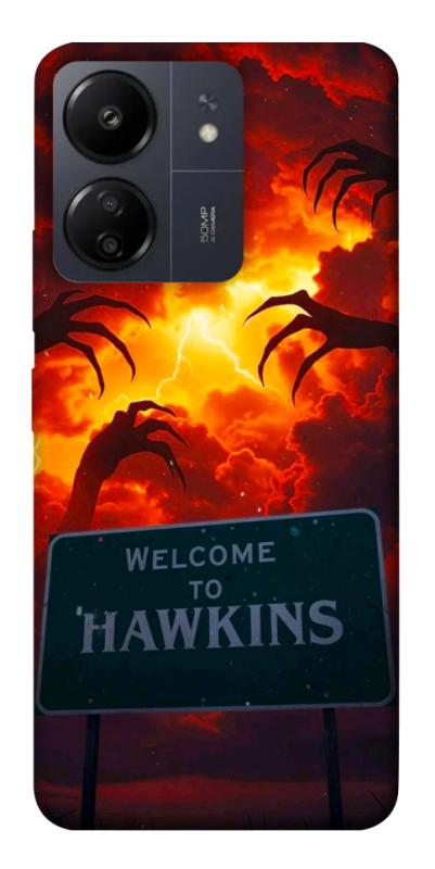 Чехол itsPrint Welcome to hawkins для Xiaomi Redmi 13C, хоррор, купить оптом с доставкой