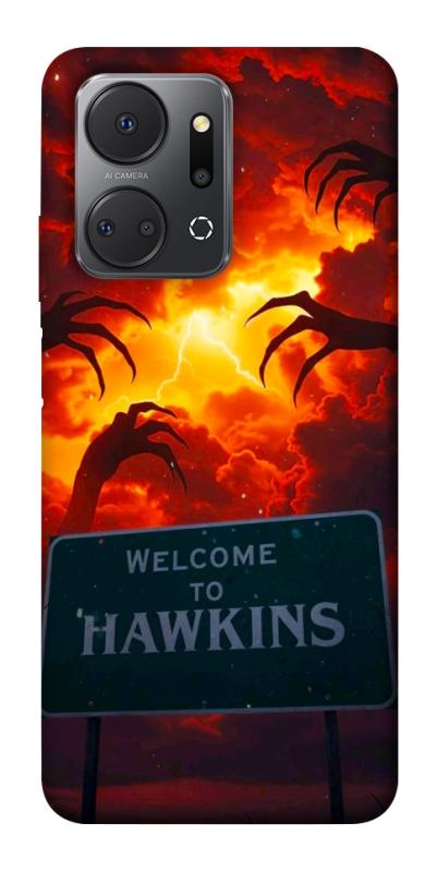 Чехол itsPrint Welcome to hawkins для Huawei Honor X7a, хоррор, купить оптом с доставкой
