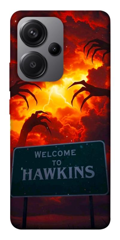 Чехол itsPrint Welcome to hawkins для Xiaomi Redmi Note 13 Pro+, хоррор, купить оптом с доставкой