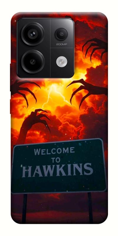 Чехол itsPrint Welcome to hawkins для Xiaomi Redmi Note 13 Pro 4G, хоррор, купить оптом с доставкой