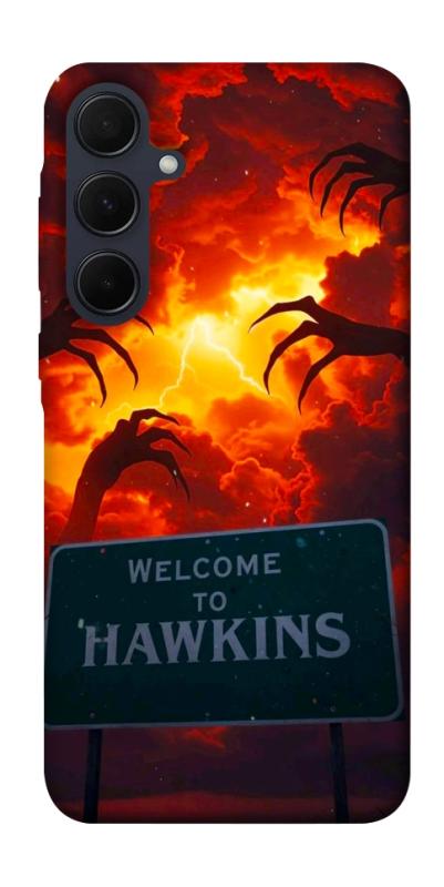 Чехол itsPrint Welcome to hawkins для Samsung Galaxy A35, хоррор, купить оптом с доставкой