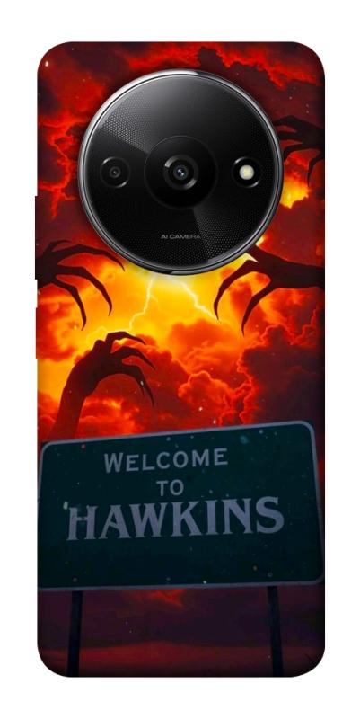 Чехол itsPrint Welcome to hawkins для Xiaomi Redmi A3, хоррор, купить оптом с доставкой
