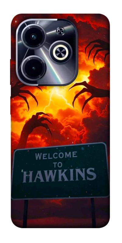 Чехол itsPrint Welcome to hawkins для Infinix Hot 40i, хоррор, купить оптом с доставкой