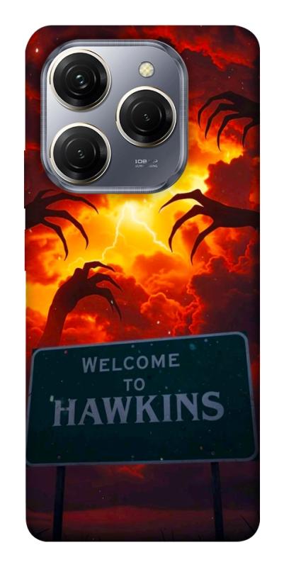 Чехол itsPrint Welcome to hawkins для TECNO Spark 20 Pro, хоррор, купить оптом с доставкой