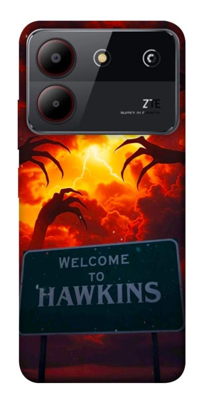 Чехол itsPrint Welcome to hawkins для ZTE Blade A54 4G, хоррор, купить оптом с доставкой