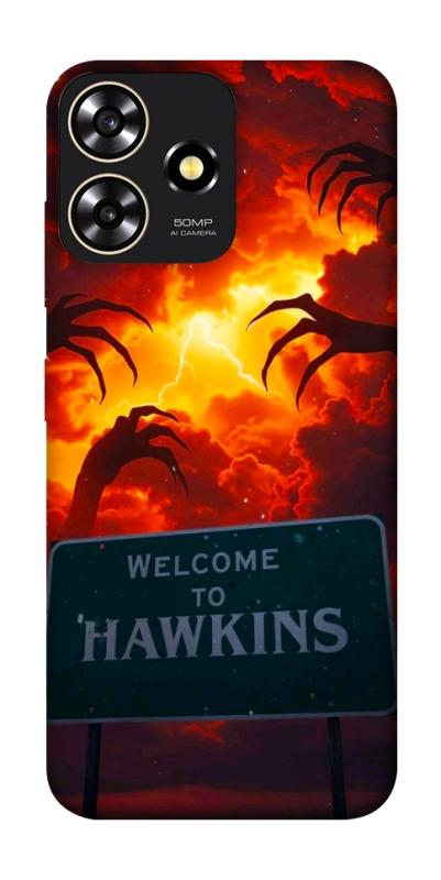 Чехол itsPrint Welcome to hawkins для ZTE Blade A73 4G, хоррор, купить оптом с доставкой