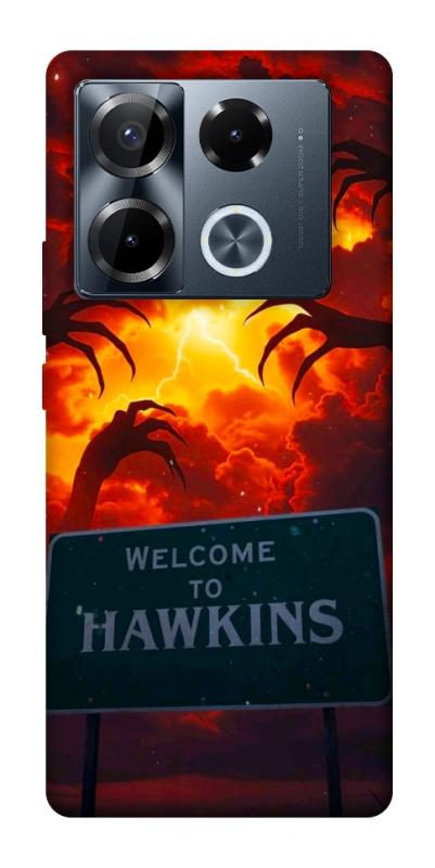 Чехол itsPrint Welcome to hawkins для Infinix Note 40 Pro 4G, хоррор, купить оптом с доставкой