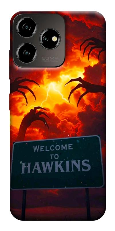 Чехол itsPrint Welcome to hawkins для ZTE Blade V50 Desing 4G, хоррор, купить оптом с доставкой