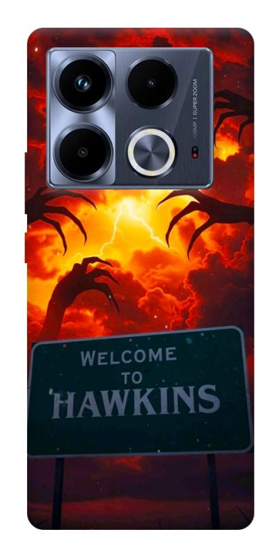 Чехол itsPrint Welcome to hawkins для Infinix Note 40 4G, хоррор, купить оптом с доставкой