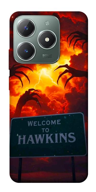 Чехол itsPrint Welcome to hawkins для Realme C61 4G, хоррор, купить оптом с доставкой