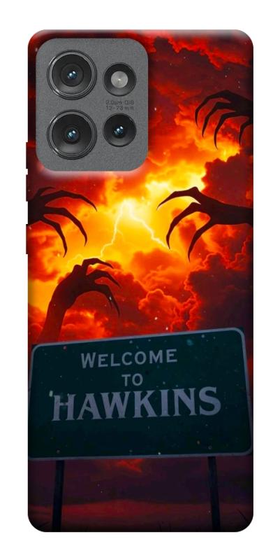 Чехол itsPrint Welcome to hawkins для Motorola Edge 50, хоррор, купить оптом с доставкой