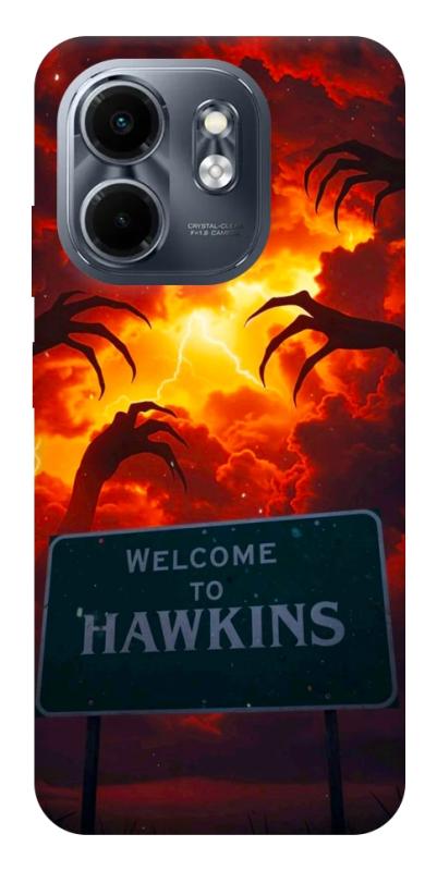 Чехол itsPrint Welcome to hawkins для Infinix Smart 9 4G / Hot 50i, хоррор, купить оптом с доставкой