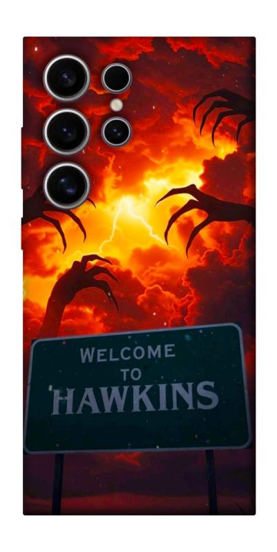 Чехол itsPrint Welcome to hawkins для Samsung Galaxy S25 Ultra, хоррор, купить оптом с доставкой