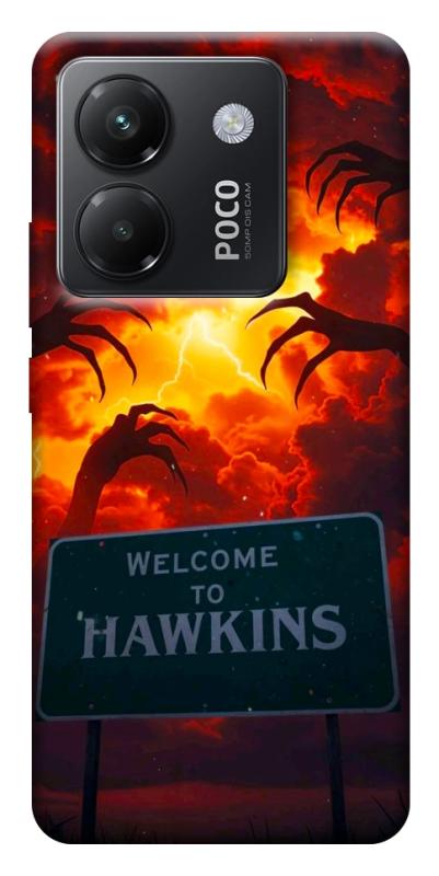 Чехол itsPrint Welcome to hawkins для Xiaomi Poco M7 Pro 5G, хоррор, купить оптом с доставкой