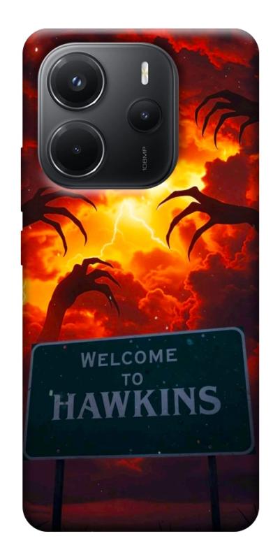 Чехол itsPrint Welcome to hawkins для Xiaomi Redmi Note 14 4G (Int. version), хоррор, купить оптом с доставкой