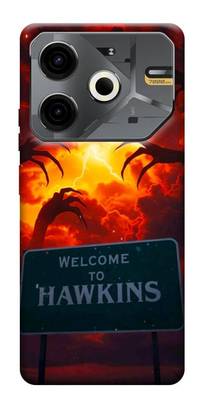 Чехол itsPrint Welcome to hawkins для TECNO Pova 6 Neo (LI6), хоррор, купить оптом с доставкой