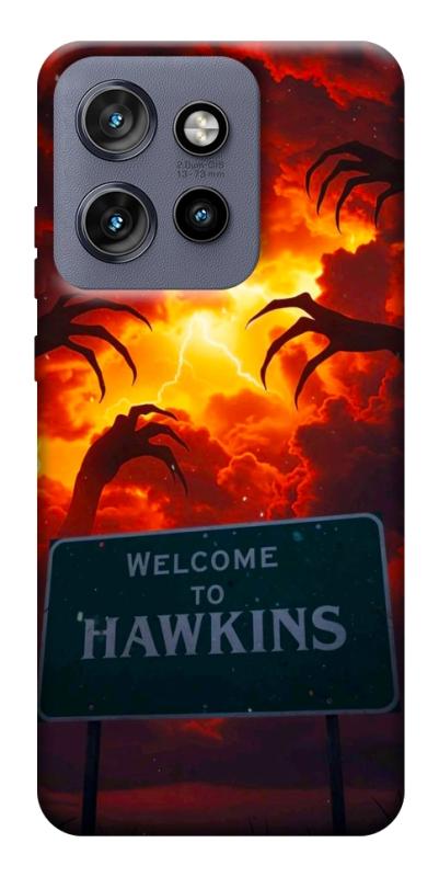Чехол itsPrint Welcome to hawkins для Motorola Edge 50 Neo, хоррор, купить оптом с доставкой
