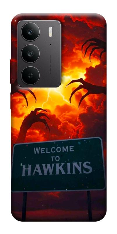 Чехол itsPrint Welcome to hawkins для Realme C75, хоррор, купить оптом с доставкой