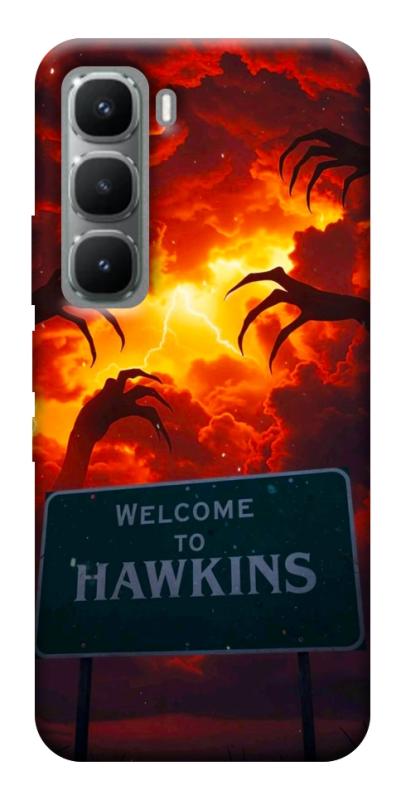 Чехол itsPrint Welcome to hawkins для Infinix Hot 60i, хоррор, купить оптом с доставкой