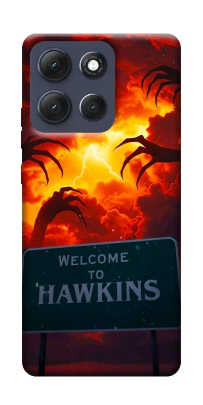 Чехол itsPrint Welcome to hawkins для Motorola Moto G86 Power, хоррор, купить оптом с доставкой