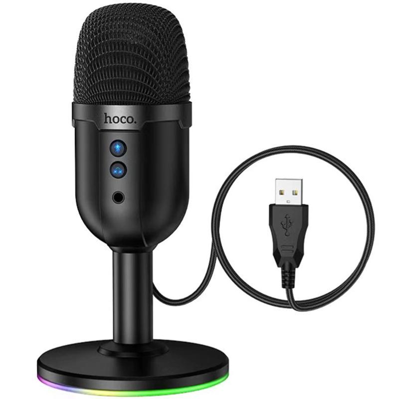 Микрофон всенаправленный для гейминга Hoco L25 Bright USB на картинке №1