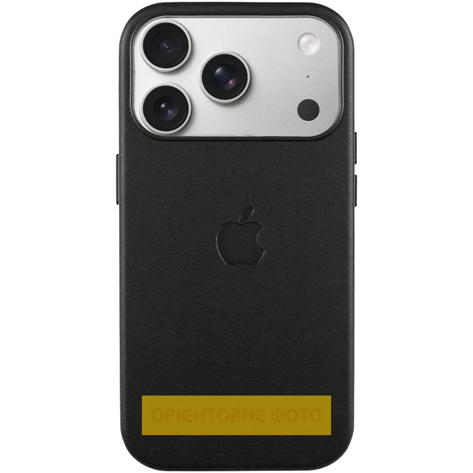 Чехол кожаный Leather Case (AA) with Magnetic Fit and Animation для Apple iPhone 17 Air (6.5"), Black, Искусственная кожа, купить оптом с доставкой