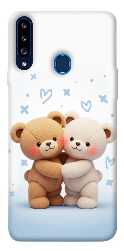 Чехол itsPrint Bear love для Samsung Galaxy A20s, любовь, купить оптом с доставкой