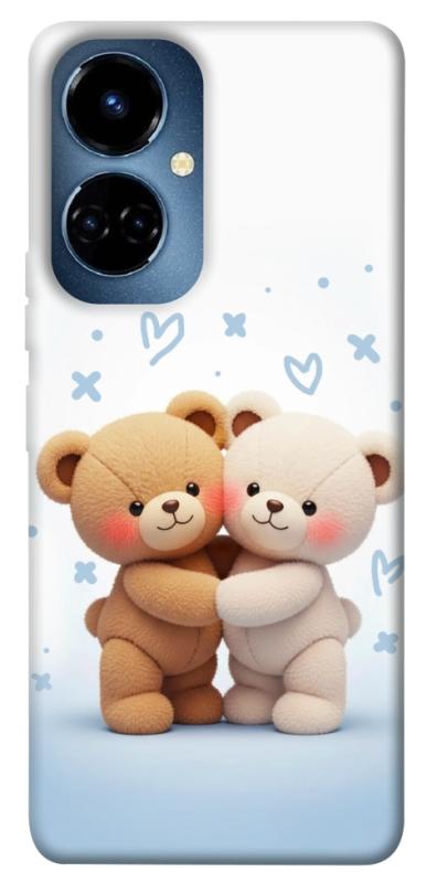 Чехол itsPrint Bear love для TECNO Camon 19 (CI6n) / 19 Pro (CI8n), любовь, купить оптом с доставкой