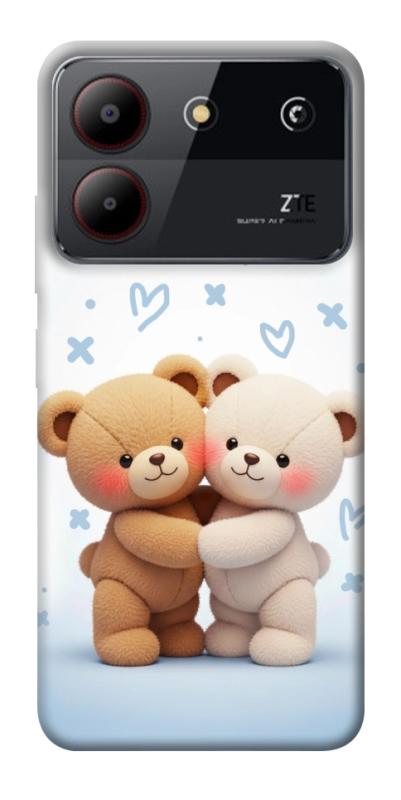 Чехол itsPrint Bear love для ZTE Blade A54 4G, любовь, купить оптом с доставкой