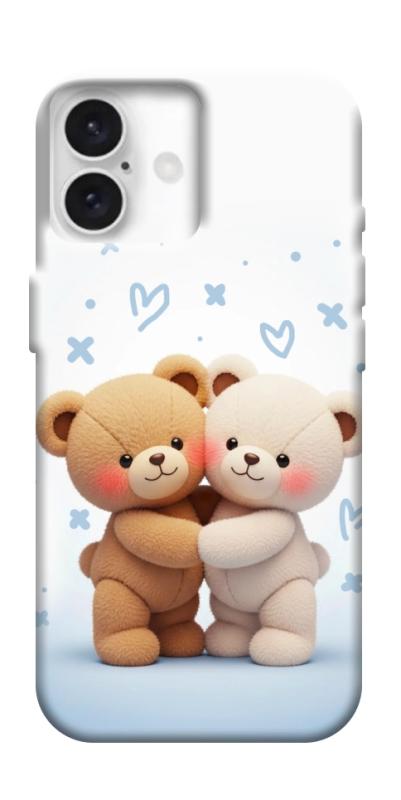 Чехол itsPrint Bear love для Apple iPhone 16 (6.1"), любовь, купить оптом с доставкой
