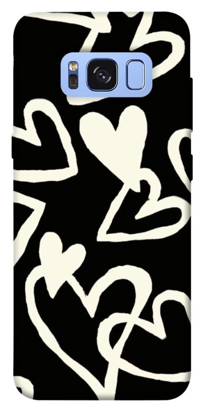 Чехол itsPrint Black and white hearts для Samsung G950 Galaxy S8, любовь, купить оптом с доставкой