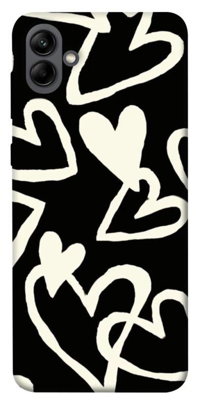 Чехол itsPrint Black and white hearts для Samsung Galaxy A04, любовь, купить оптом с доставкой