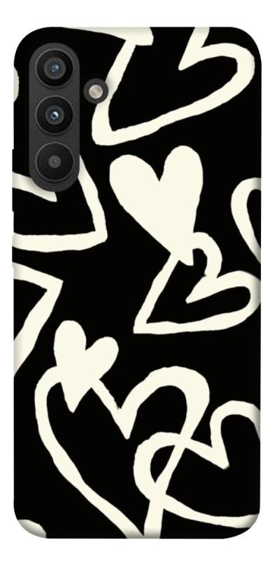 Чехол itsPrint Black and white hearts для Samsung Galaxy A34 5G, любовь, купить оптом с доставкой