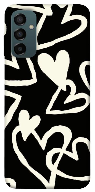 Чехол itsPrint Black and white hearts для Samsung Galaxy M34 5G, любовь, купить оптом с доставкой