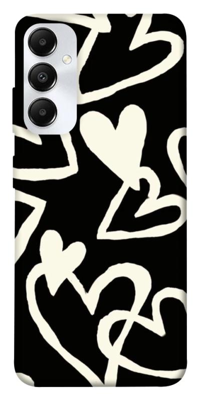 Чехол itsPrint Black and white hearts для Samsung Galaxy A05s, любовь, купить оптом с доставкой