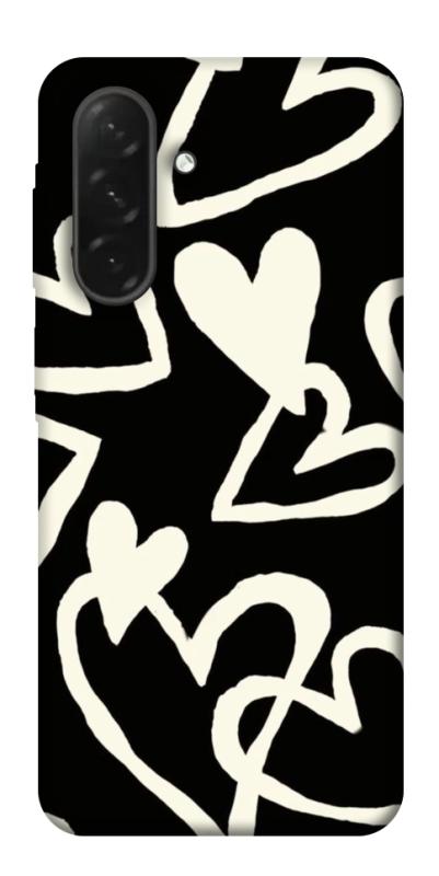 Чехол itsPrint Black and white hearts для Samsung Galaxy A26 5G, любовь, купить оптом с доставкой
